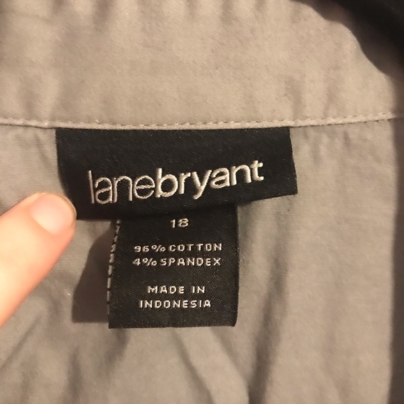 Lane Bryant gray career blouse plus size 18 - Picture 3 of 3